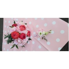 Buchet de  mireasa cu  hortensia roz 